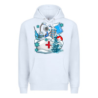 White Winter Nurse life Premium Hoodie - AdoDesignShop