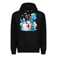 Black Winter Nurse life Premium Hoodie - AdoDesignShop