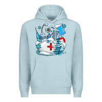 Blue Mist Winter Nurse life Premium Hoodie - AdoDesignShop