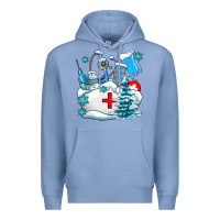 Colony Blue Winter Nurse life Premium Hoodie - AdoDesignShop