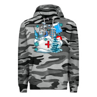 Slate Camo Winter Nurse life Premium Hoodie - AdoDesignShop