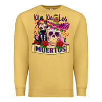 Antique Gold dia de los muertos Premium Sweatshirt - Zillion Design Studio