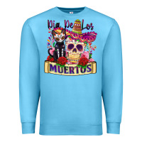 Ocean Blue dia de los muertos Premium Sweatshirt - Zillion Design Studio