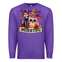 Purple dia de los muertos Premium Sweatshirt - Zillion Design Studio