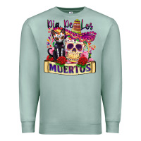 Seafoam dia de los muertos Premium Sweatshirt - Zillion Design Studio