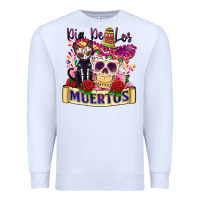 White dia de los muertos Premium Sweatshirt - Zillion Design Studio