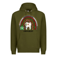 Army Green Christmas dental life rainbow Premium Hoodie - JahusDesignShop