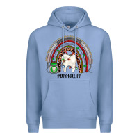 Colony Blue Christmas dental life rainbow Premium Hoodie - JahusDesignShop