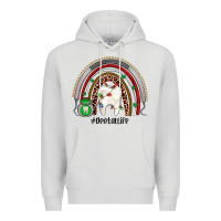 Dove Grey Christmas dental life rainbow Premium Hoodie - JahusDesignShop