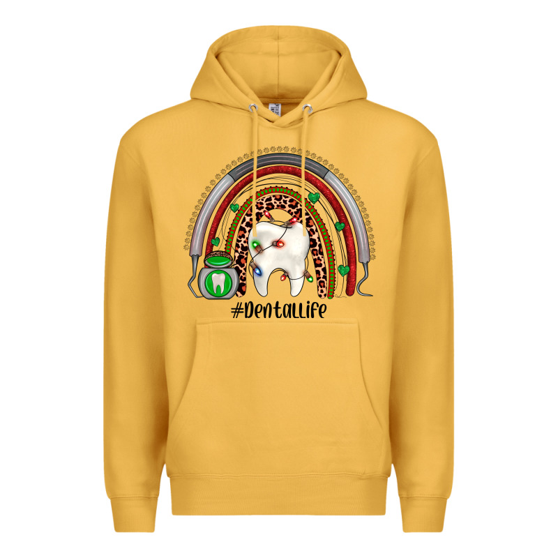Christmas Dental Life Rainbow Premium Hoodie by JahusDesignShop | Teevron
