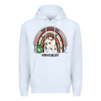 White Christmas dental life rainbow Premium Hoodie - JahusDesignShop