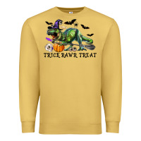 Antique Gold T-Rex Trick Rawr Treat Premium Sweatshirt - RanaPortraitStore