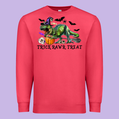 Premium Sweatshirt T-Rex Trick Rawr Treat