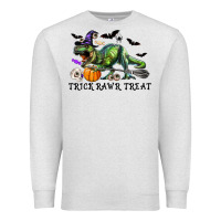 Oatmeal Heather T-Rex Trick Rawr Treat Premium Sweatshirt - RanaPortraitStore