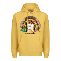 Antique Gold Christmas dental life rainbow Premium Hoodie - JahusDesignShop