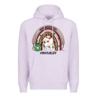 Lilac Christmas dental life rainbow Premium Hoodie - JahusDesignShop