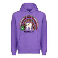 Purple Christmas dental life rainbow Premium Hoodie - JahusDesignShop