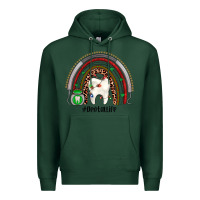 Sports Green Christmas dental life rainbow Premium Hoodie - JahusDesignShop