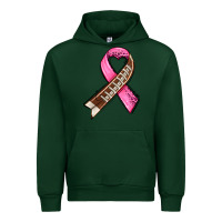 Forest Green breast cancer sport ribbons Urban Hoodie - AdoDesignShop
