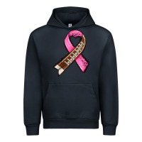 Navy breast cancer sport ribbons Urban Hoodie - AdoDesignShop