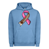 Pigment Pebble Blue breast cancer sport ribbons Urban Hoodie - AdoDesignShop