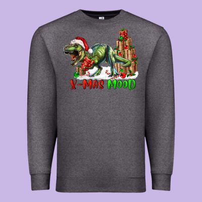 Premium Sweatshirt t rex x mas mood
