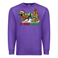 Purple t rex x mas mood Premium Sweatshirt - RanaPortraitStore