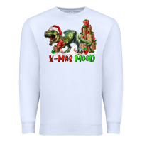 White t rex x mas mood Premium Sweatshirt - RanaPortraitStore