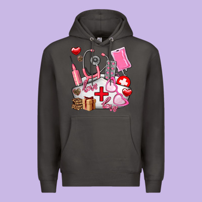 Nurse  Valentines Day Love Premium Hoodie Designed By Adodesignshop