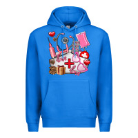 True Royal nurse  valentines day love Premium Hoodie - AdoDesignShop