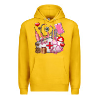 Lemon nurse  valentines day love Premium Hoodie - AdoDesignShop
