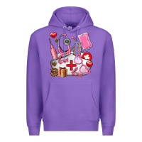 Nurse  Valentines Day Love Premium Hoodie | Teevron