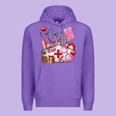 Nurse  Valentines Day Love Premium Hoodie Designed By Adodesignshop
