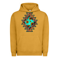 Pigment Peanut Butter aztec leopard turquoise sunflower Urban Hoodie - JahusDesignShop