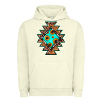 Pigment Pistachio aztec leopard turquoise sunflower Urban Hoodie - JahusDesignShop