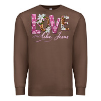 Chestnut love like jesus Premium Sweatshirt - texasbilliewilder