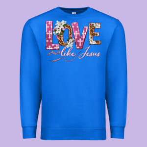 Love Like Jesus Premium Sweatshirt Designed By Texasbilliewilder