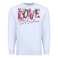 White love like jesus Premium Sweatshirt - texasbilliewilder