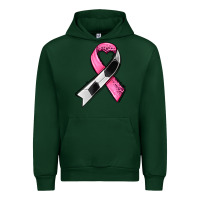 Forest Green breast cancer sport ribbons Urban Hoodie - AdoDesignShop