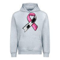 Heather Grey breast cancer sport ribbons Urban Hoodie - AdoDesignShop