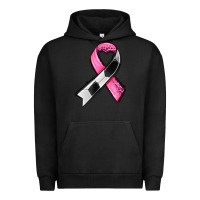 Pigment Black breast cancer sport ribbons Urban Hoodie - AdoDesignShop
