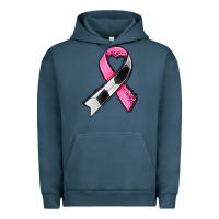 Pigment Midnight Navy breast cancer sport ribbons Urban Hoodie - AdoDesignShop