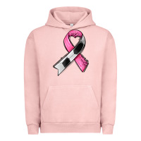 Pigment Salmon breast cancer sport ribbons Urban Hoodie - AdoDesignShop