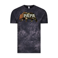 Cloud Black bear papa Vintage Tee - Artiststas