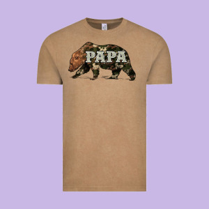 Bear Papa Vintage Tee Designed By Artiststas