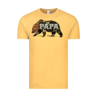 Vintage Mustard bear papa Vintage Tee - Artiststas