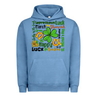Pigment Pebble Blue st patrick s day Urban Hoodie - Artiststas