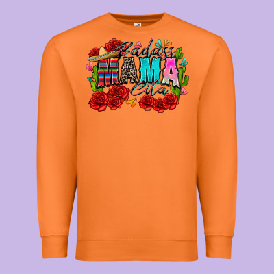Badass Mama Cita Premium Sweatshirt Designed By Zillion Design Studio