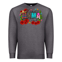 Charcoal Heather badass mama cita Premium Sweatshirt - Zillion Design Studio