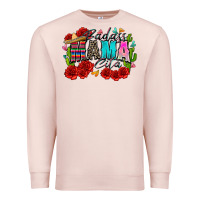 Pale Pink badass mama cita Premium Sweatshirt - Zillion Design Studio